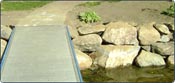 rock seawall in Michigan