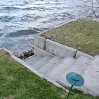Pic #2 Stone step inlet in stone wall in village of Orchard Lake, MI