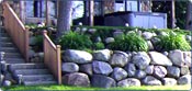 michigan rock retaining wall