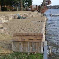 Beach Sanding in Waterford, MI on Silver Lake