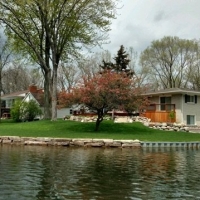 Ledge-rock wall in Howell.