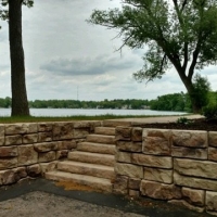 Redi-rock Retaining wall in White Lake.