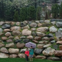 Boulder wall in Brighton in for private home