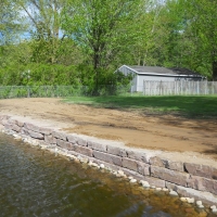 Pic #2 Lakeshore ledge-stone wall