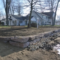 Another view of wall on Lake in Pinckney, MI