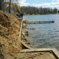 Before Picture of Hamburg Lake Project