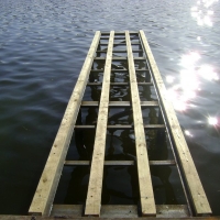 Pic #1 Before picture of Permanent dock on Thompson Lake in Howell, MI