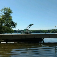 2015 install of Cantilever dock in Brighton, MI