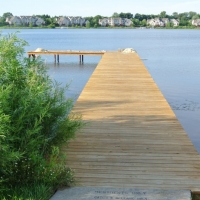 Another angle of Wixom, MI 120' x 8' dock