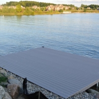 20' x 15' platform dock in South Lyon, MI in 2014