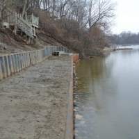 Big Project in Ford Lake in 2014 completely transforming shoreline