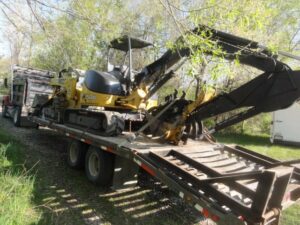 equipment for building a seawall