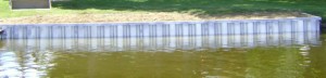 steel seawalls on silver lake michigan